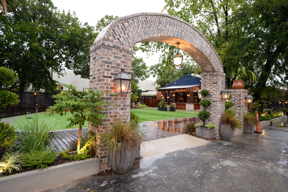 Hughes Manor Houston wedding venue with manicured grounds and manor-style facade