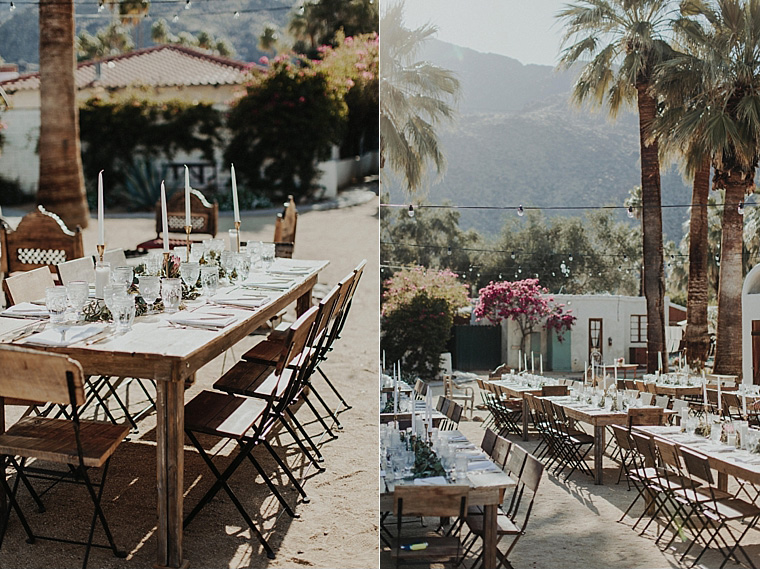 The Korakia does everything they can to make your 100+ guests feel like they’ve stepped out of Palm Springs and into Spain.