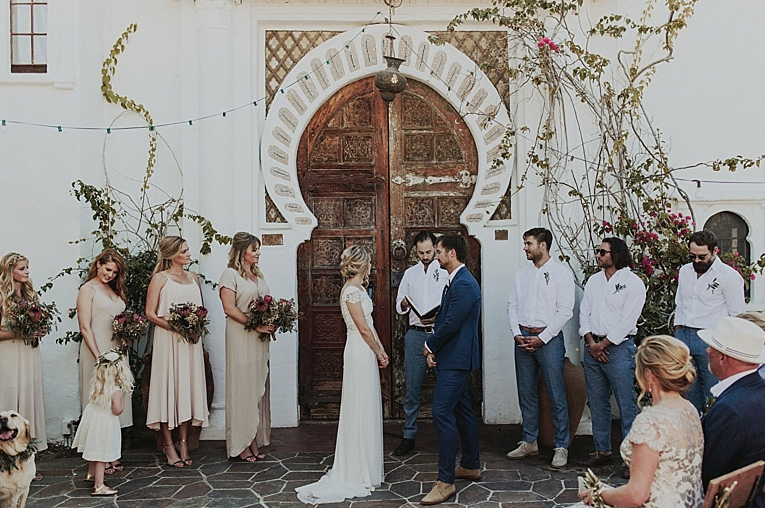 Exchange your vows in front of our 1924 doors imported from Afghanistan.