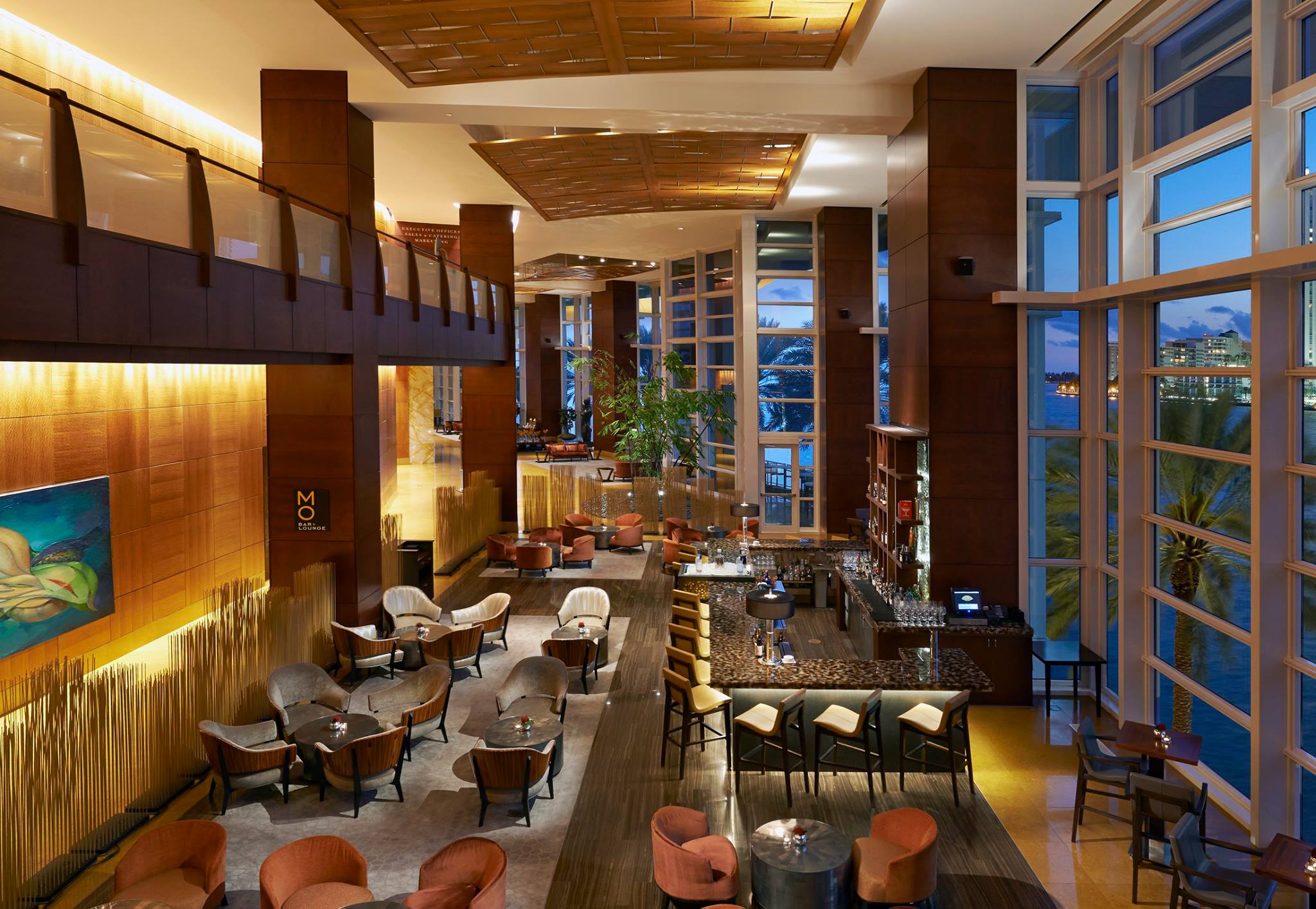 Our beautifully-designed spaces featuring stylish lounge furniture and a private white marble bar can easily be customised to accommodate up to 100 people.