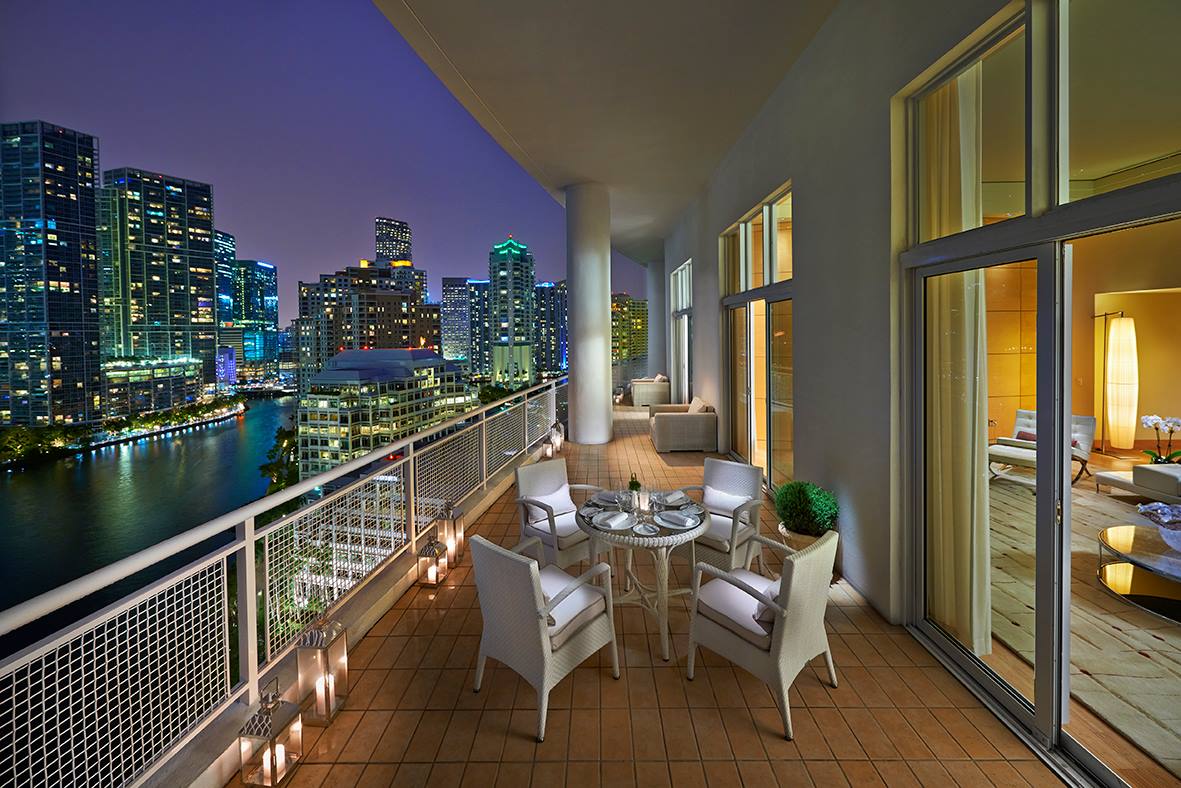 Enjoy the sunset from your balcony.