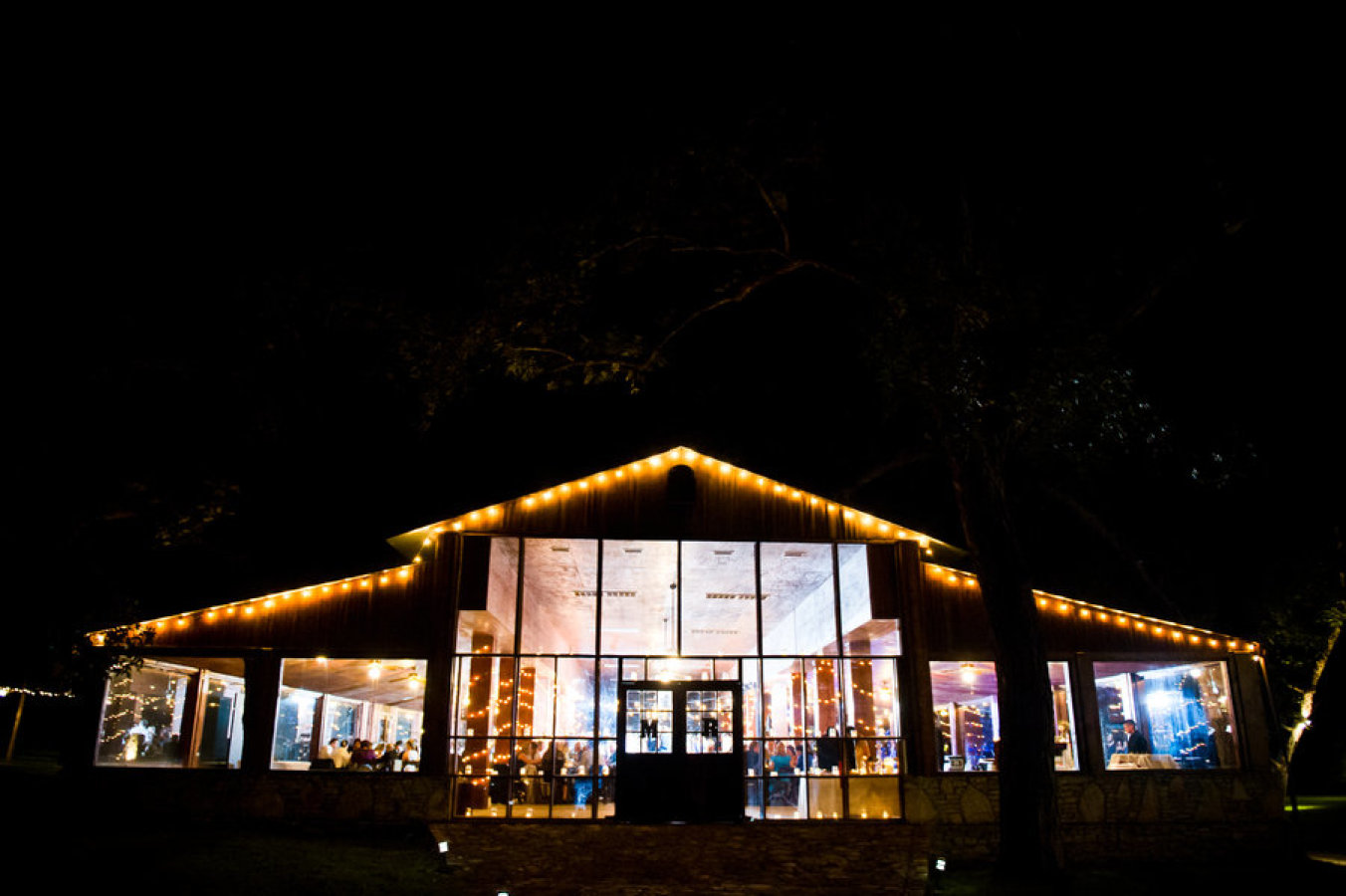 Covered & well-lit walkway into the venue.