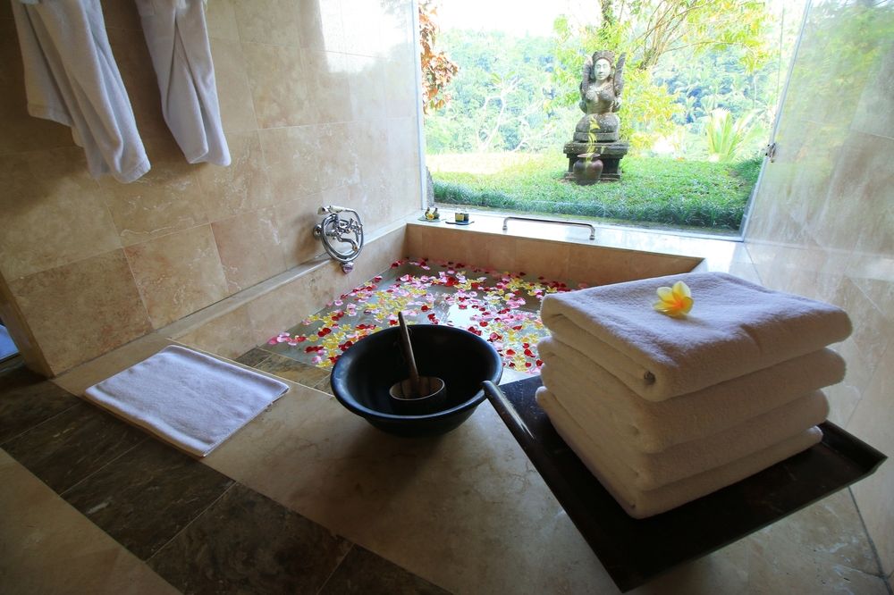 Bath with a view.