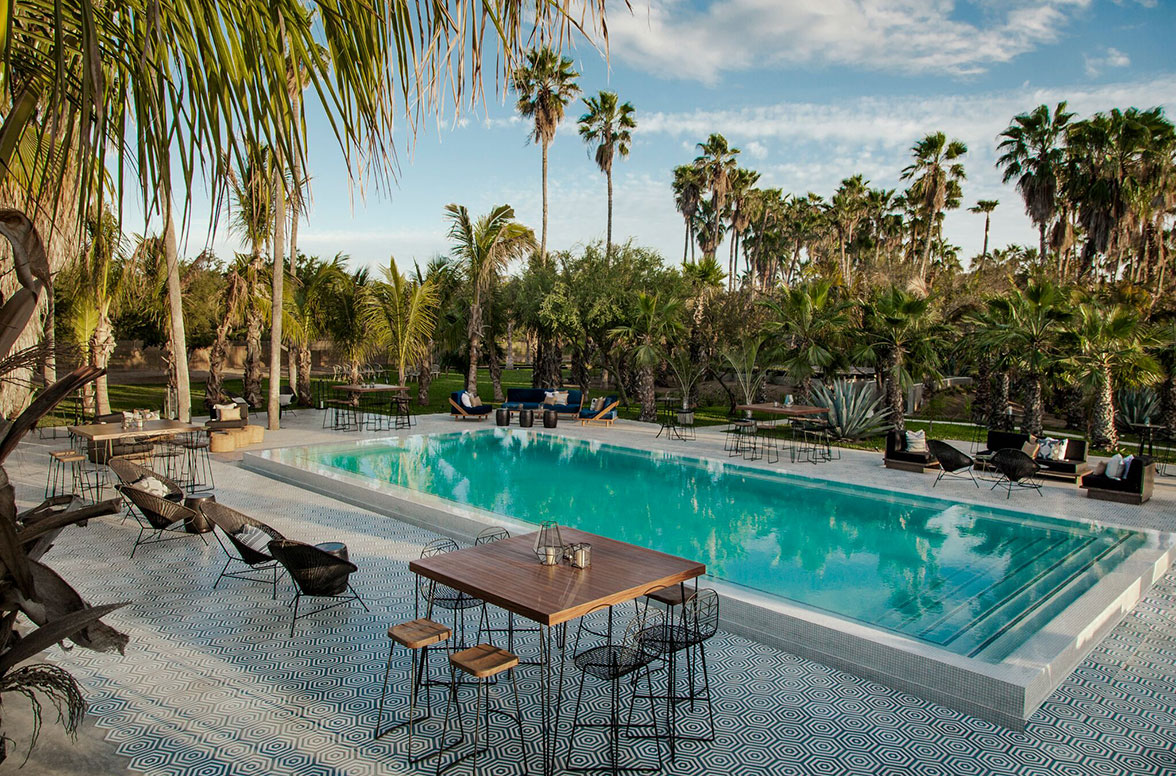 Included with the Orchard event space is our infinity pool, surrounding hand painted tile deck and grass ceremony space!