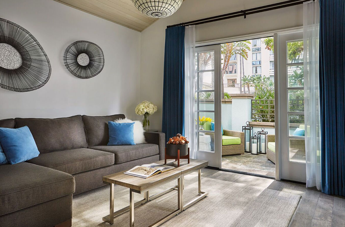 Enjoy rooms with patios.