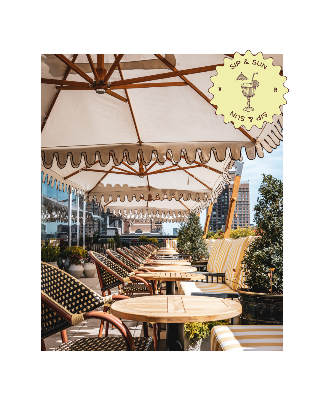 A New NYC Rooftop Restaurant Perfect for Parties: Country Club-Meets-Childhood-Nostalgia with Caviar and Capri Sun-Filled Lunchboxes