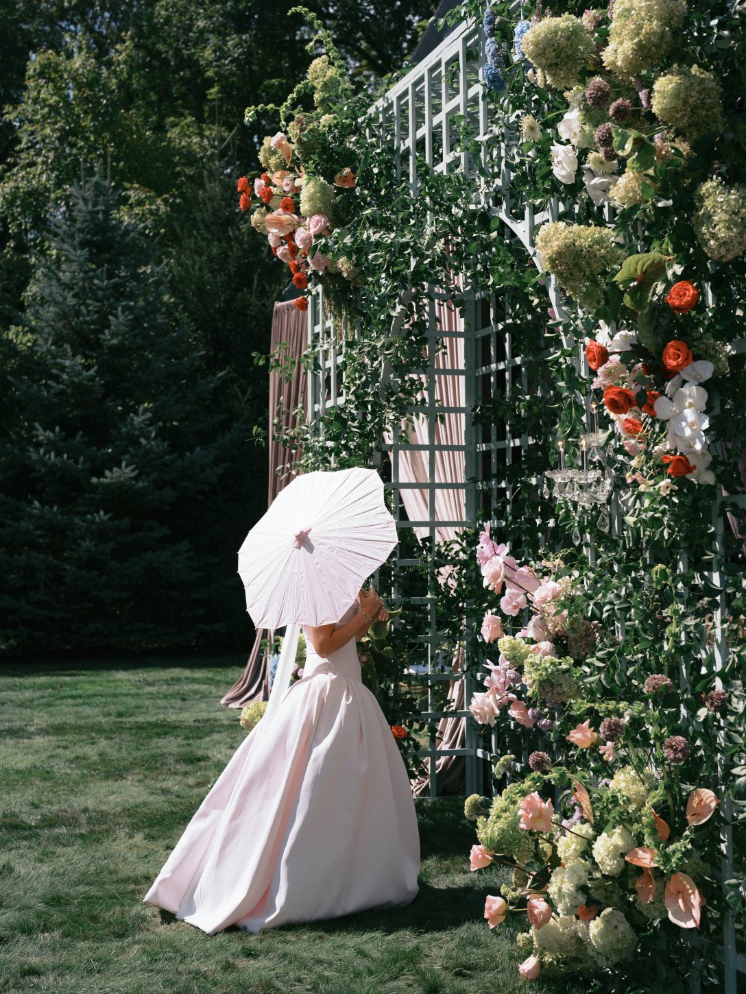 Pinkies Up, Parasols Out: This Storybook Bridal Shower’s Cheeky Spin on the "Garden Party"