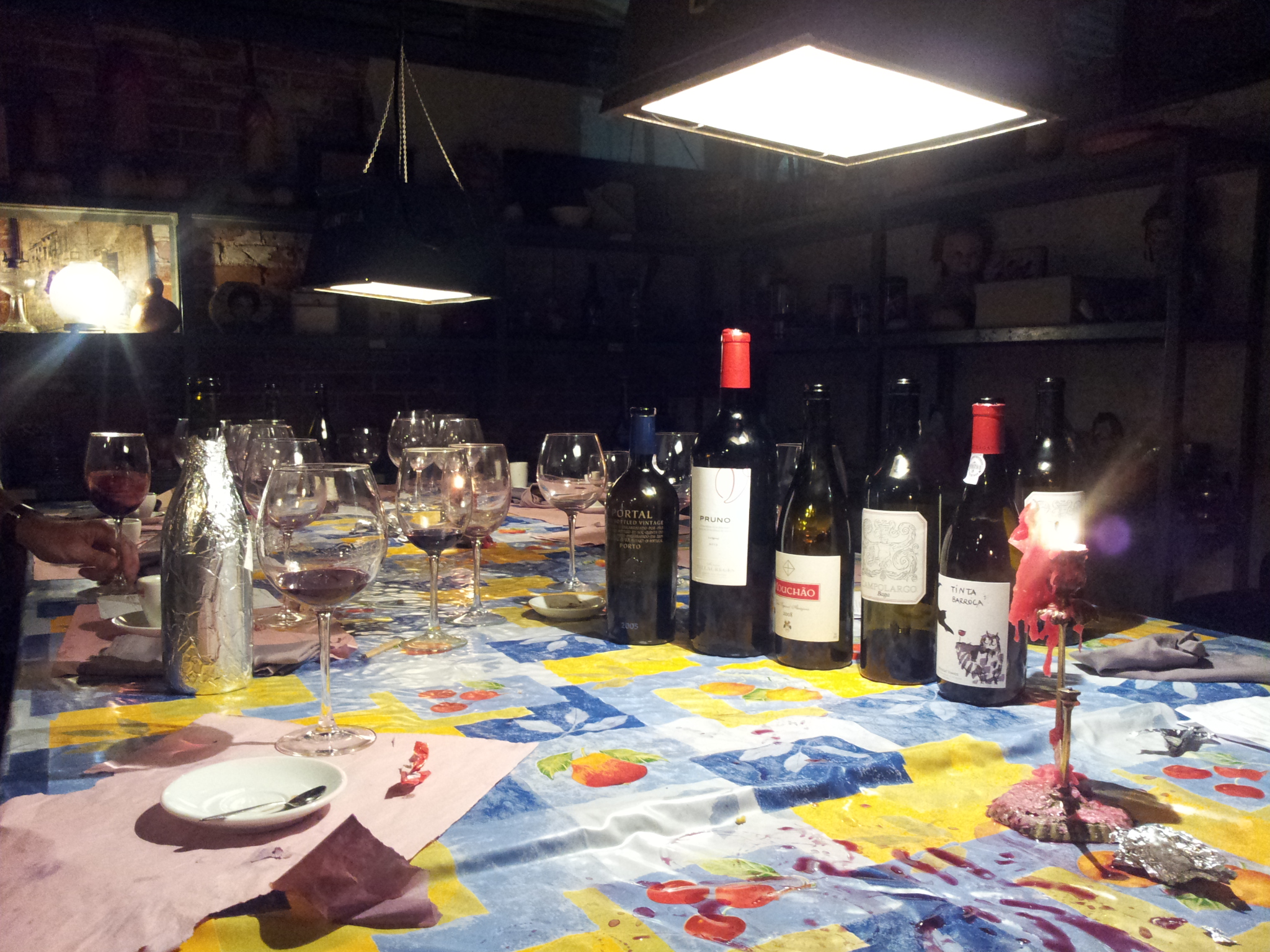 Different selections of wines.