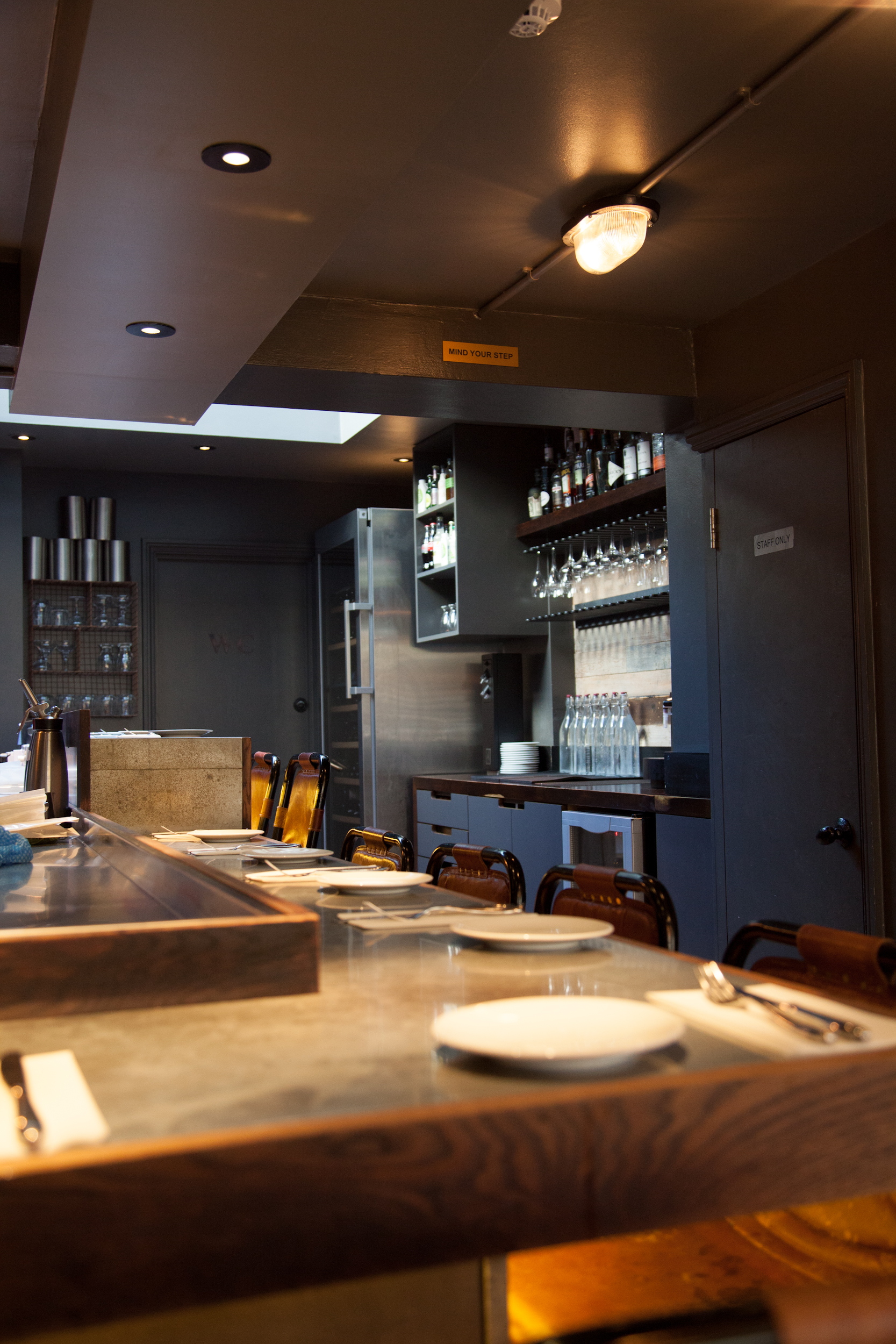 The interior was completely refurbished on the acquisition of the property, with the main focal point of the restaurant being the open kitchen.