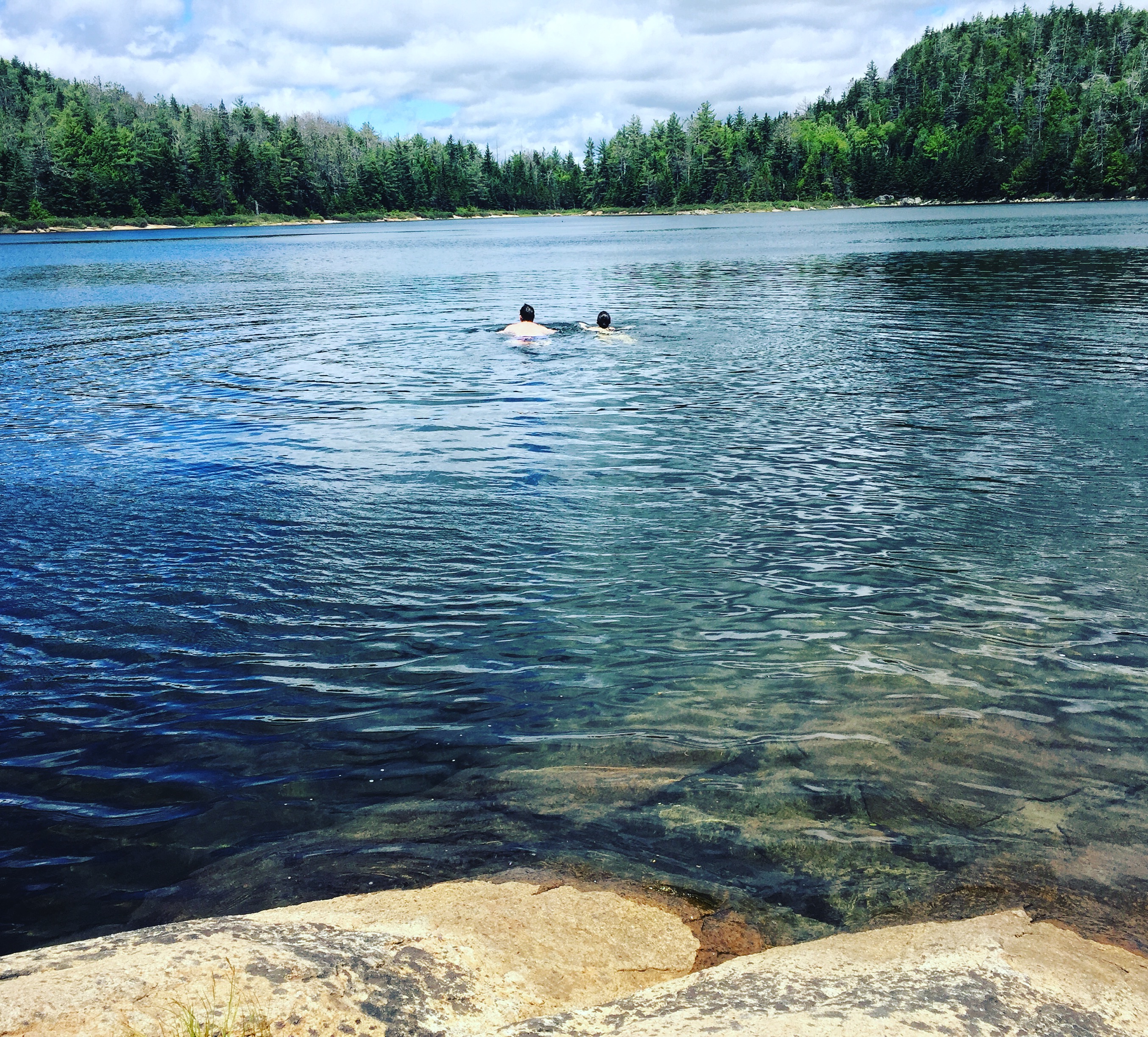 Once you've hiked Crane Mountain, cool off with a swim in its lake.