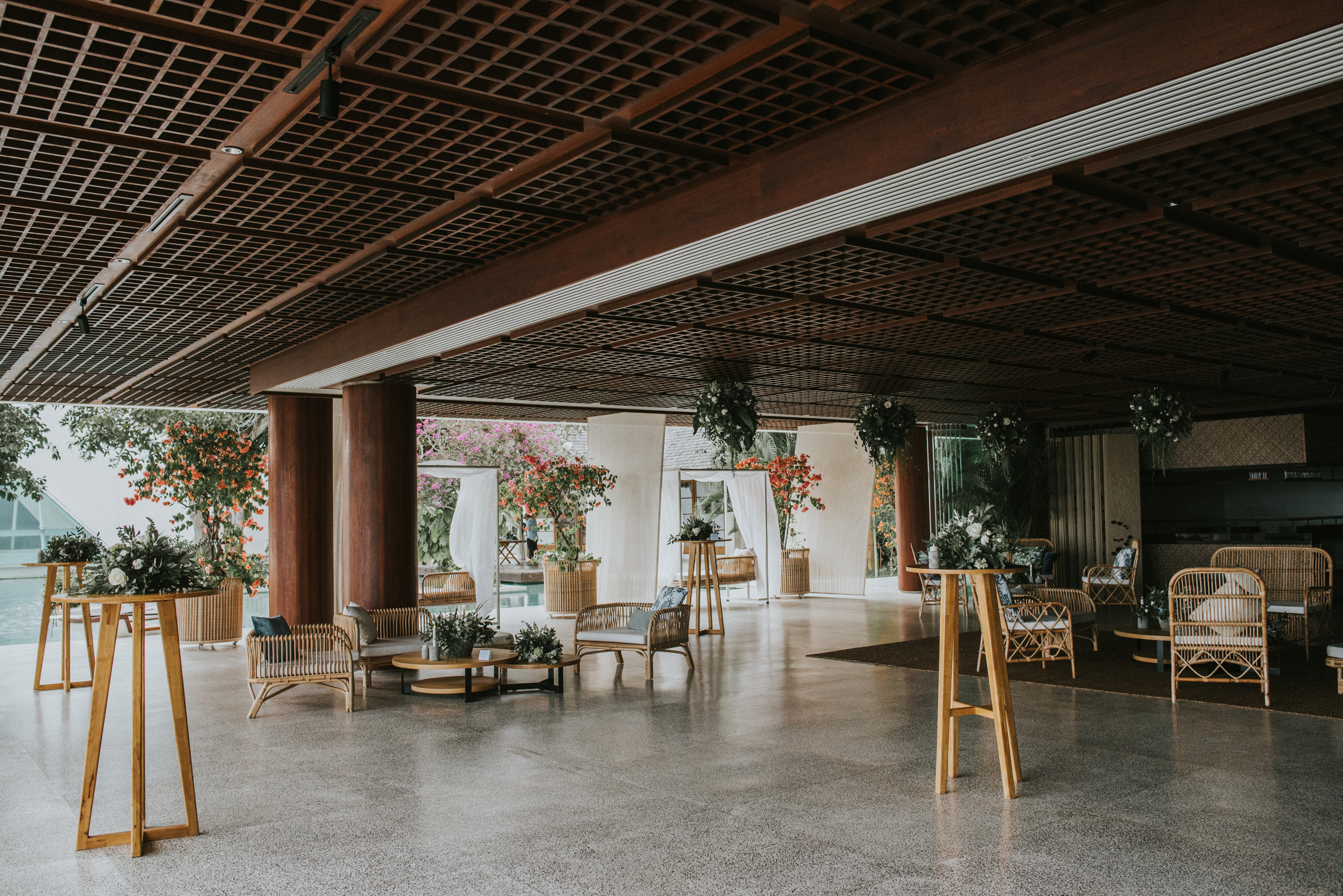 Interactive kitchen and reception area at the Dining Pavilion