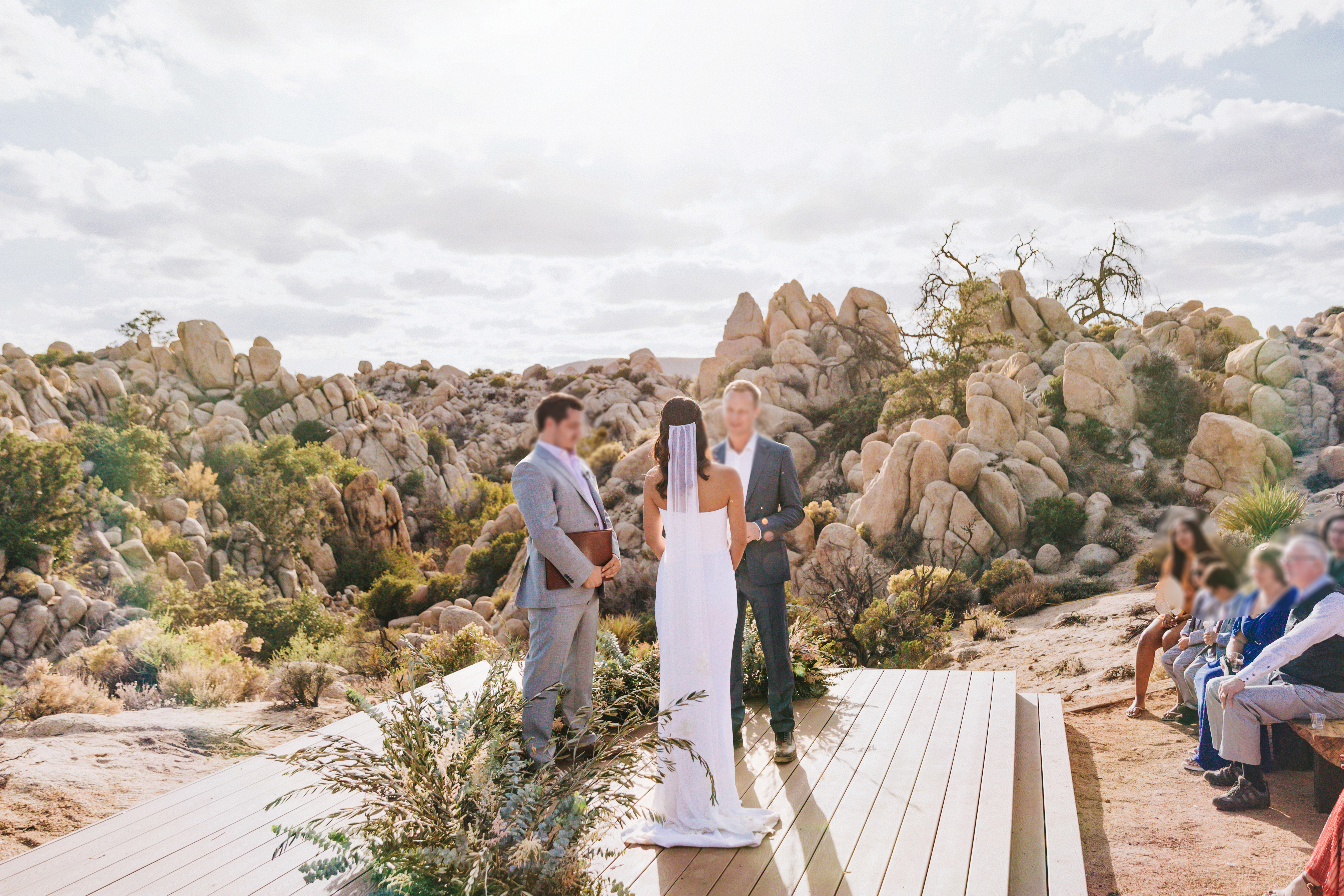 Backdrop to vows