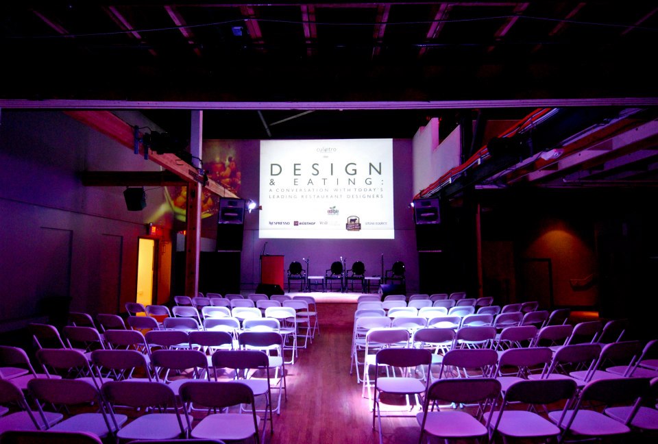 Main room - theatre style set up.