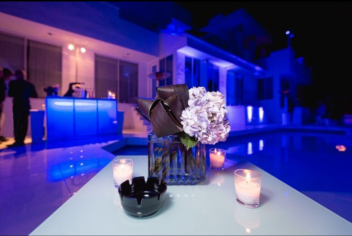 Poolside Entertainment Areas