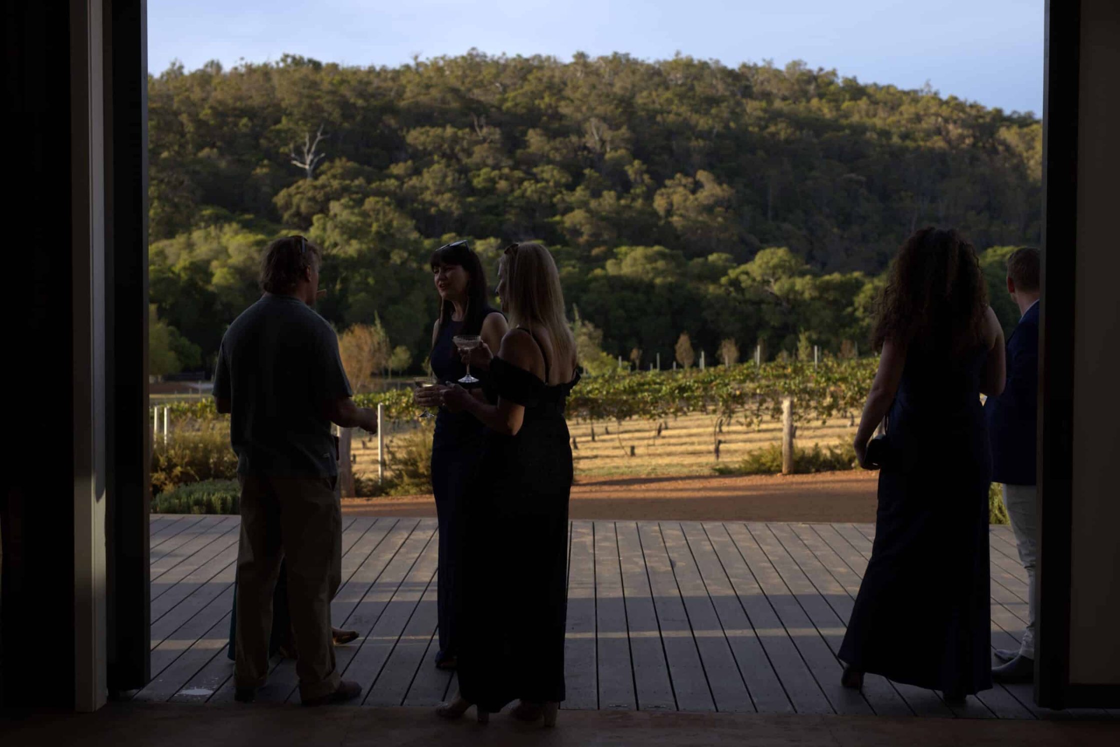 Situated next to the cellar door, with glassy reflections, ducks, geese and sometimes a special visit from our black swan. The Lake is a magical ceremony spot, completing the range of Pemberton wedding venues Ampersand Estates offers. This space is the pe