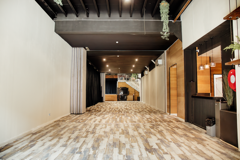 Foyer/ Entrance - Removable walls of The Walton Room are open.