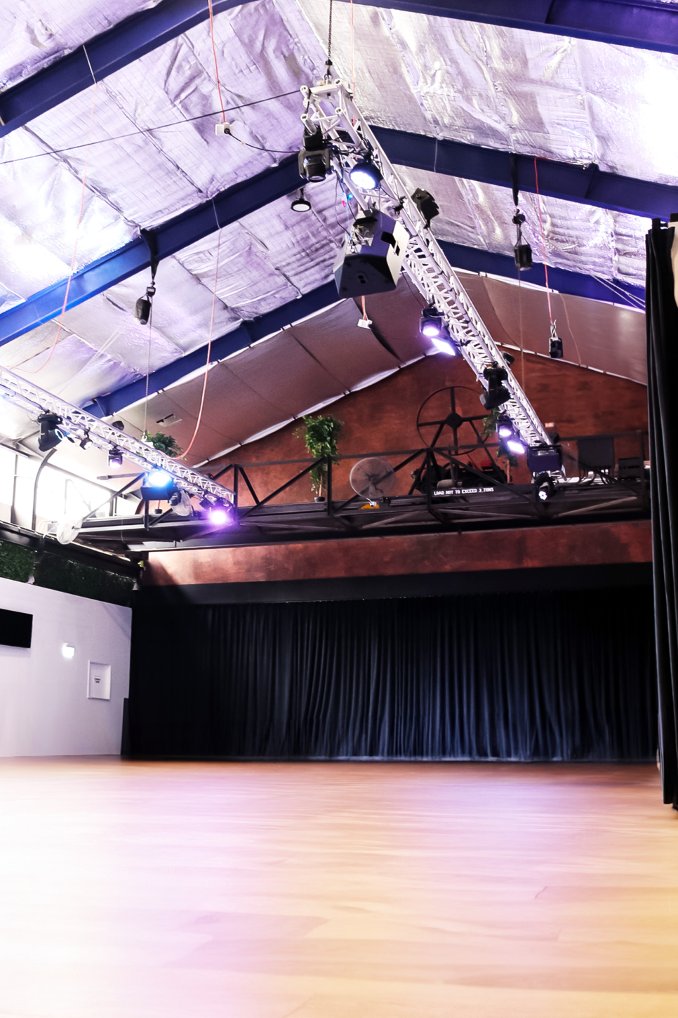 The Gantry - with drapes and hardwood floor