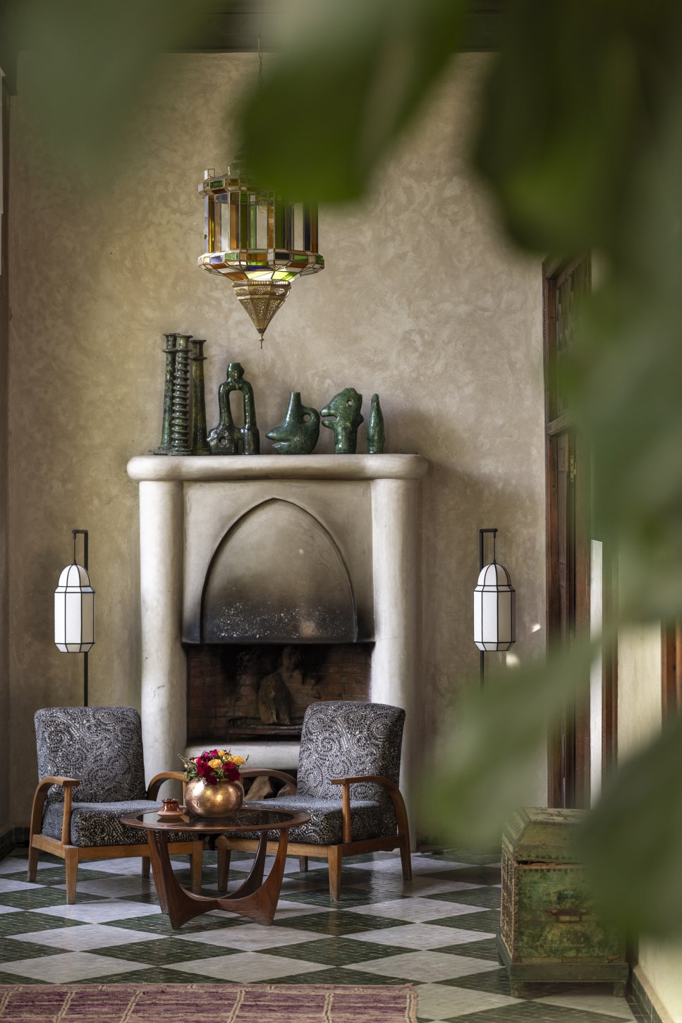 The colonnade - perfect for quiet moments or to host a candlelit dinner