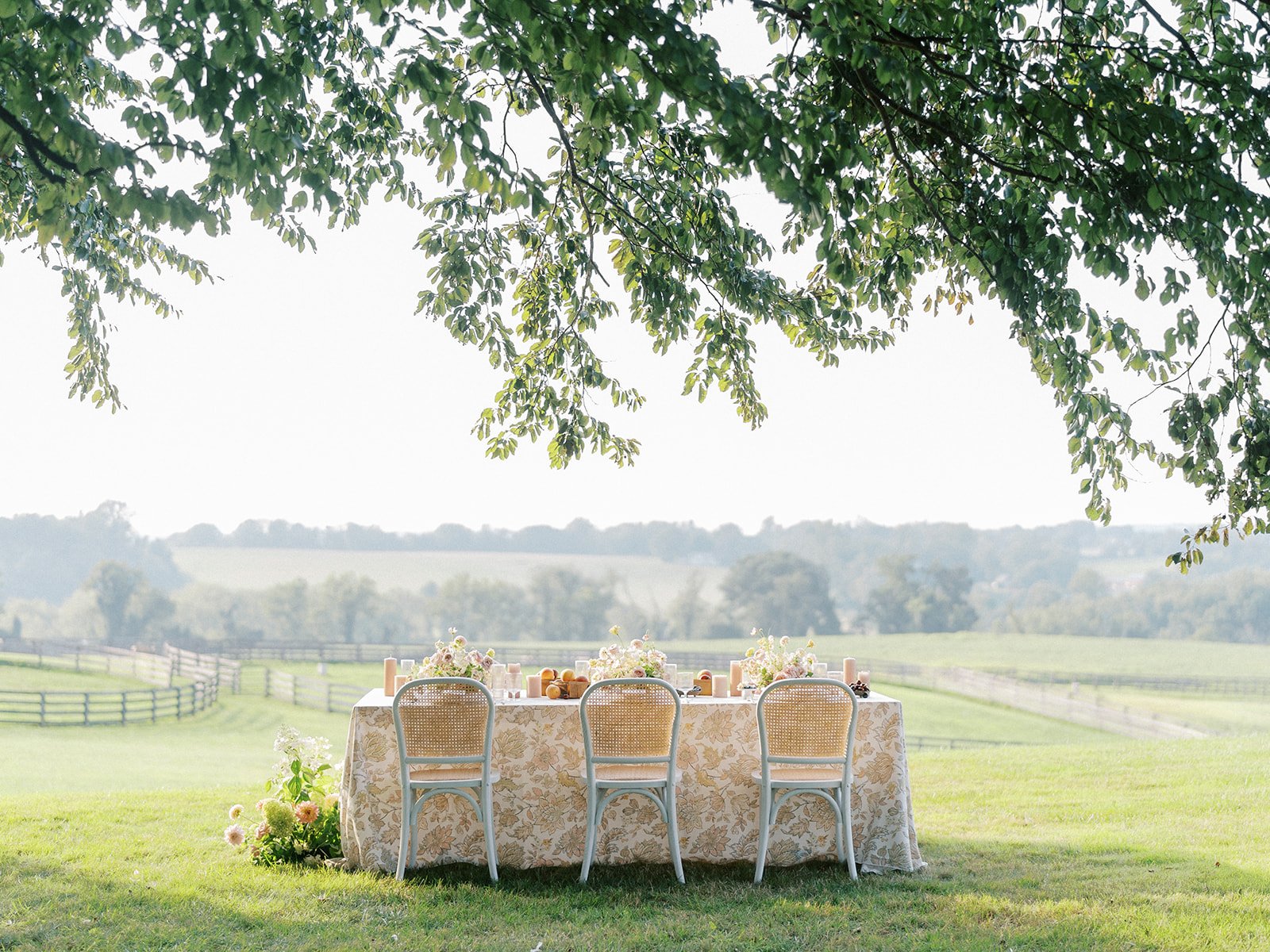 Outdoor Reception Tablescape