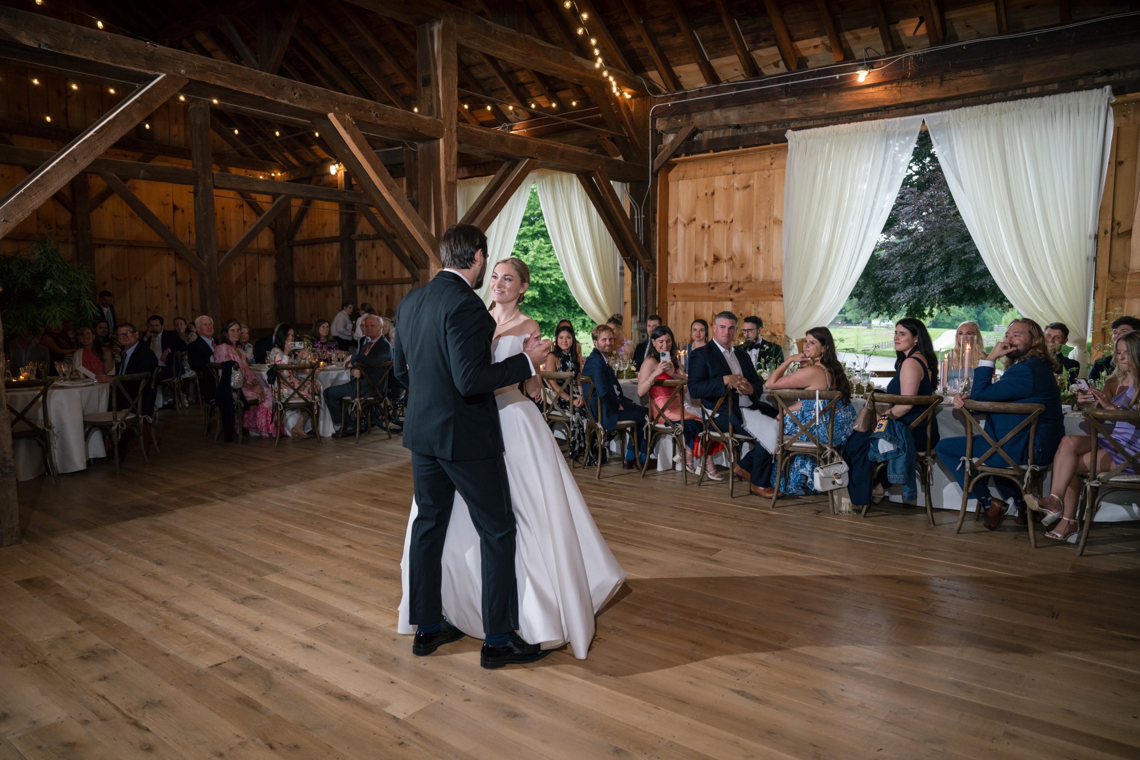 First dance in the barn