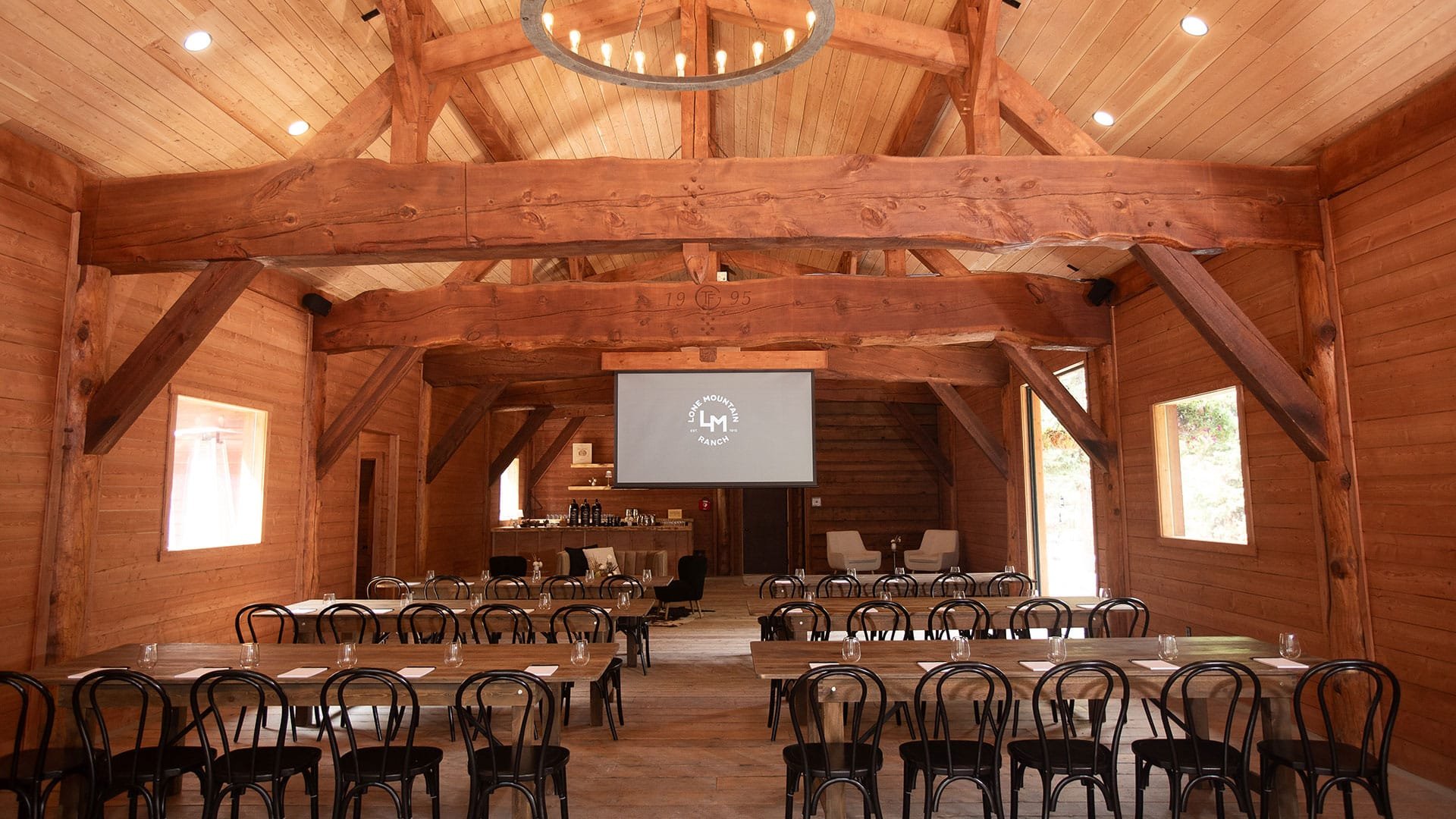 Ranch Hall meeting space set up
