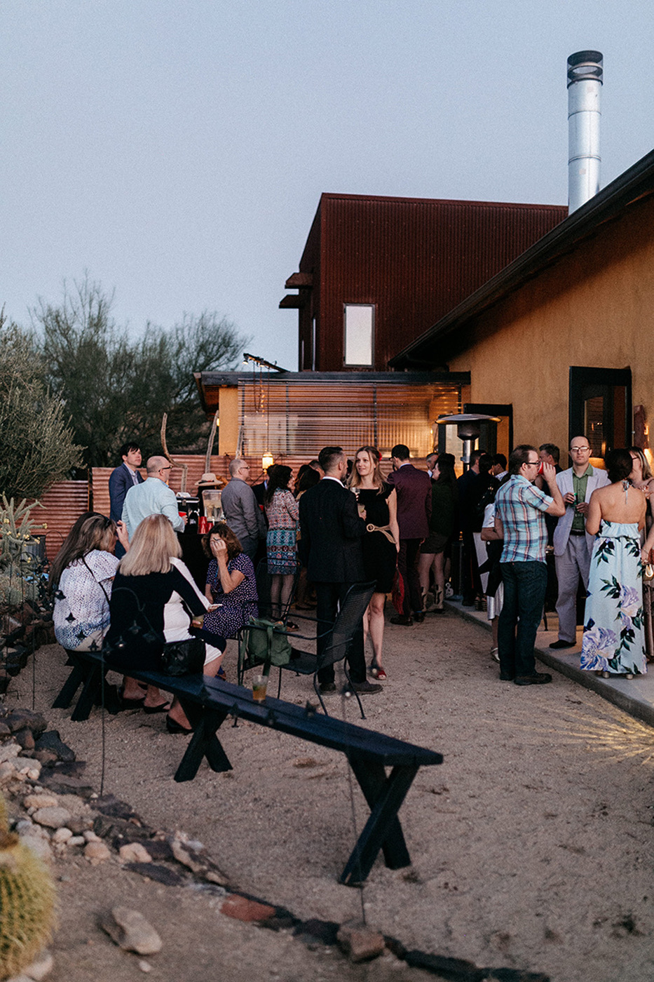 Other side of Cocktail Hour area - Dusk