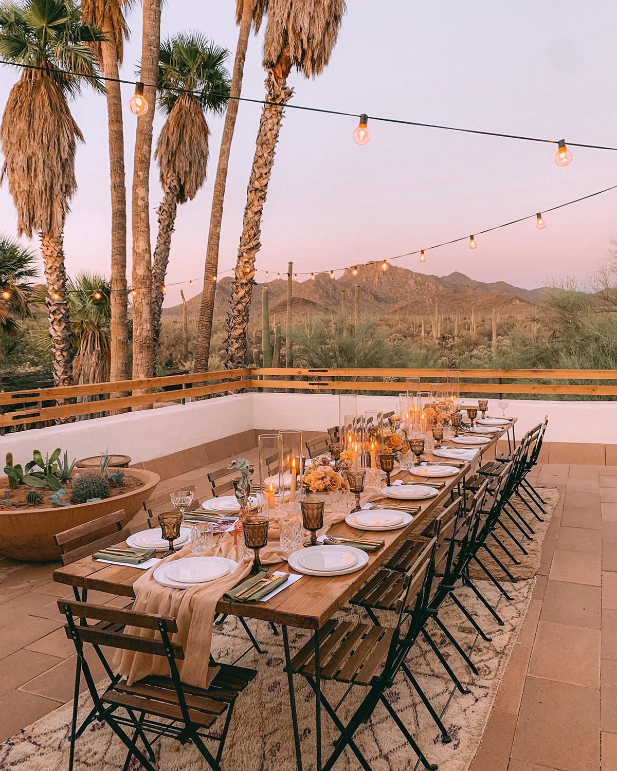 Main Rooftop can be set up for dining