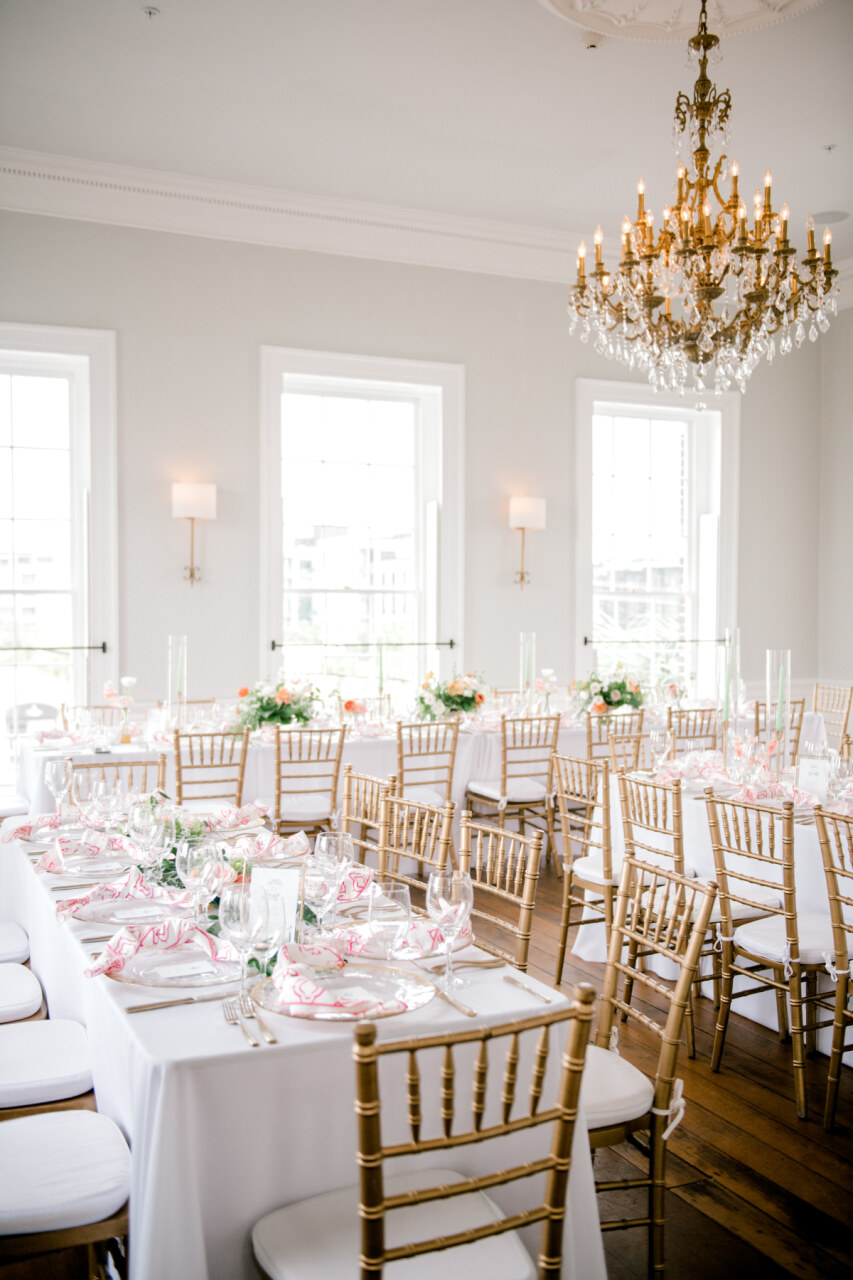 parlor room staged for dining