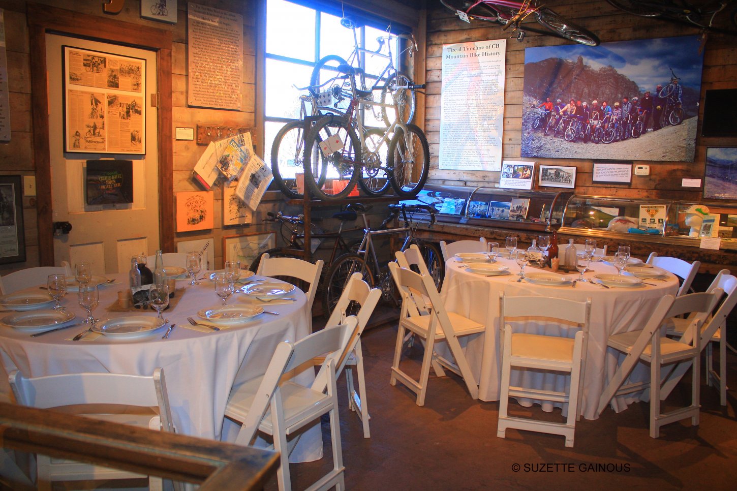 Table Setup in Exhibit Area