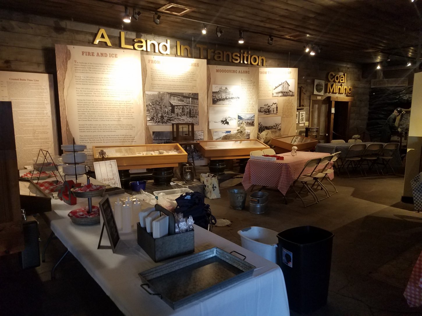 Table Setup in Exhibit Area